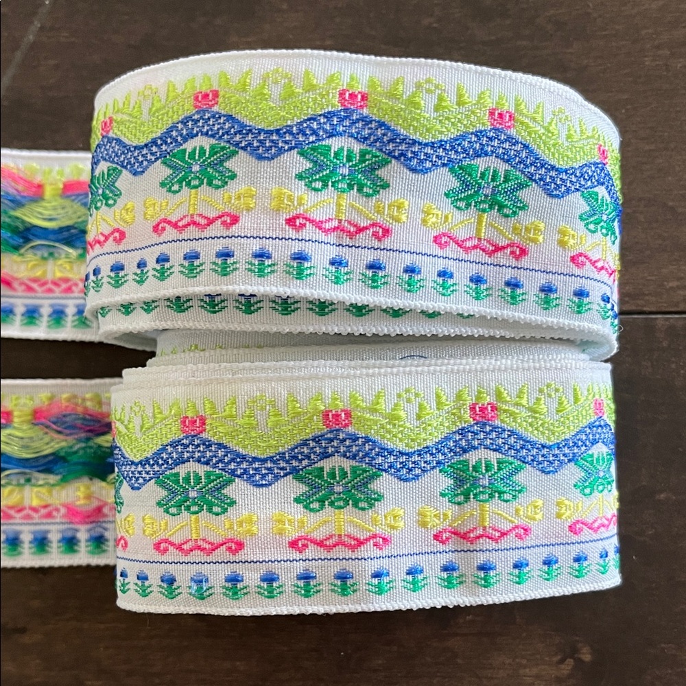 2 Colorful Ribbon Trims